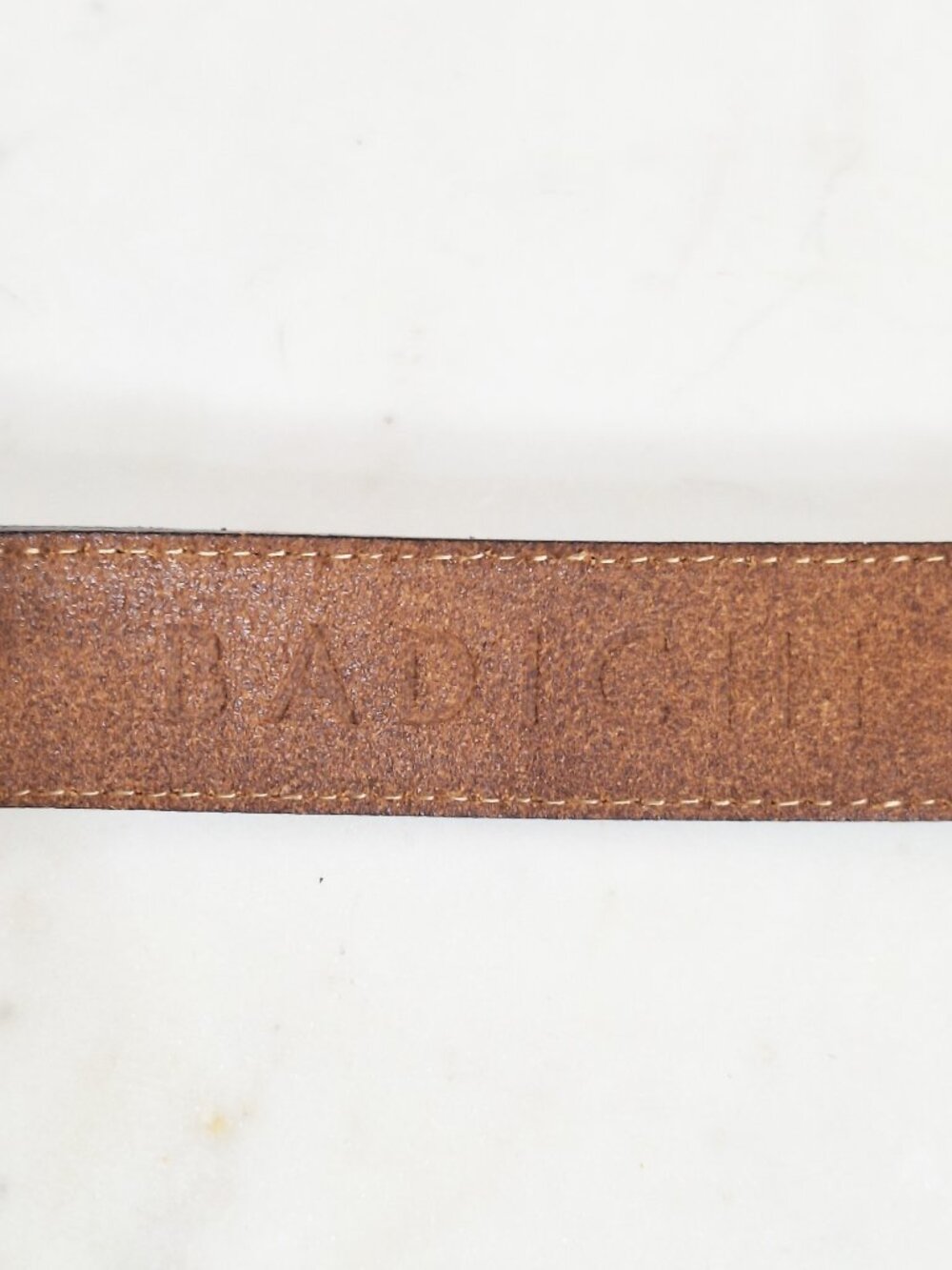 BADICHI Italy Suede Touch Belt 28”-33” Men’s Dark Blue The Madison Collection - Picture 4 of 7
